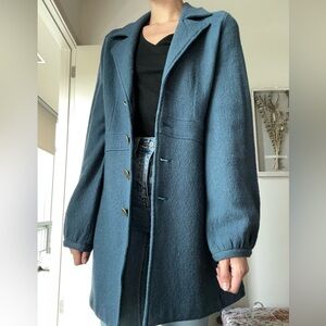 P Coat, CAbi, Medium, Blue, Classic